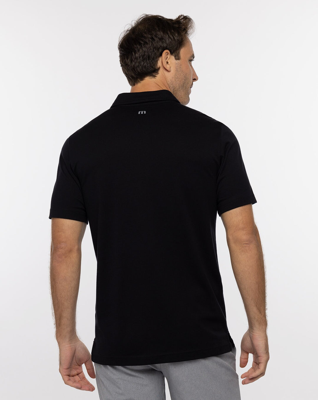 TRAVIS MATHEW MENS HIGH SURF POLO - BLACK