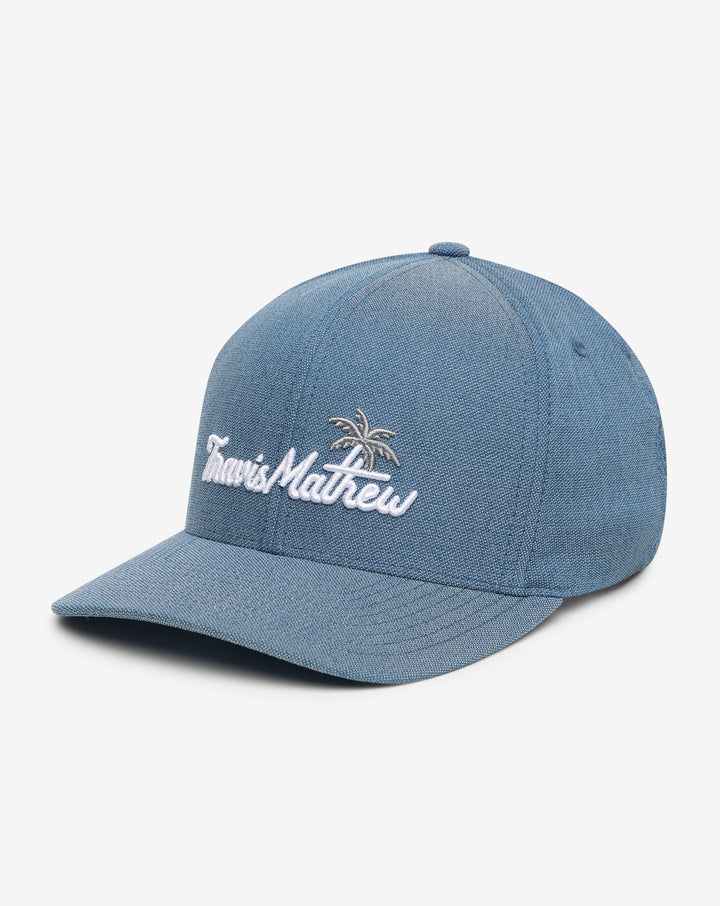 TRAVIS MATHEW MENS BAY ISLANDS HAT - HEATHER MID BLUE
