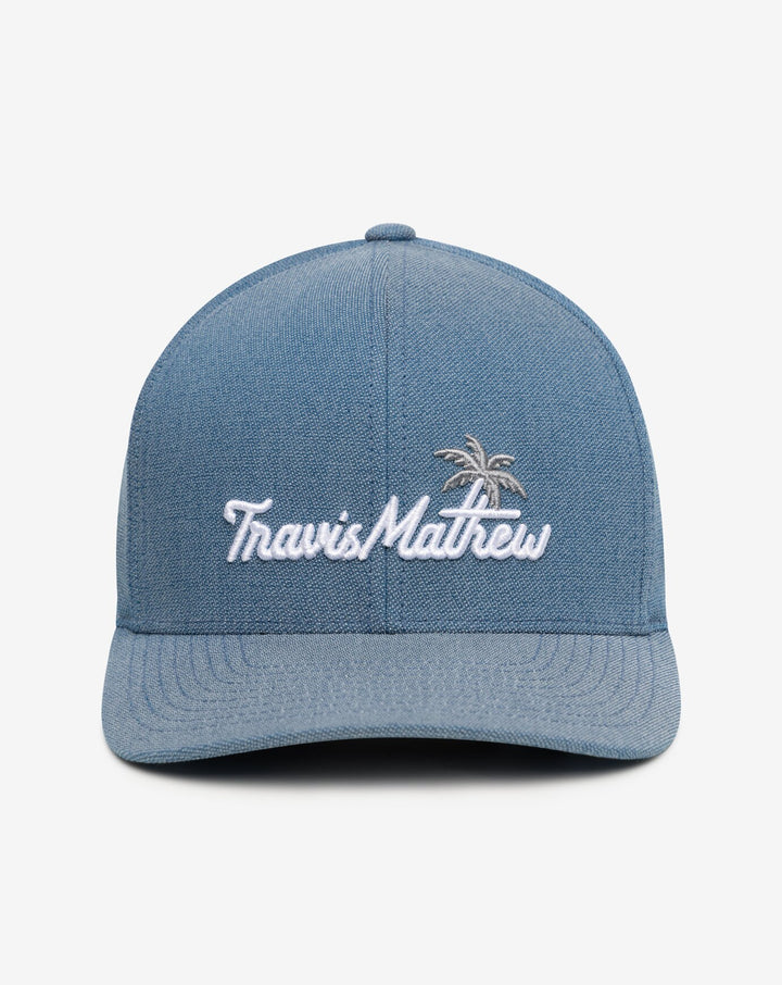 TRAVIS MATHEW MENS BAY ISLANDS HAT - HEATHER MID BLUE