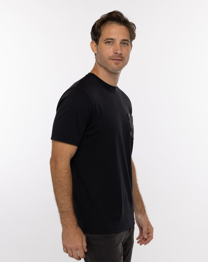 TRAVIS MATHEW THIRTEEN BELOW 2.0 T-SHIRT - BLACK