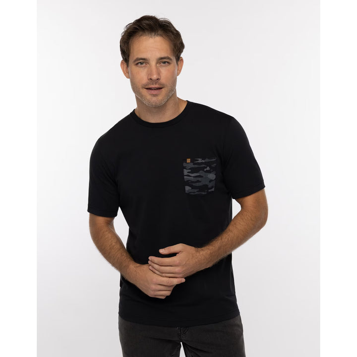 TRAVIS MATHEW THIRTEEN BELOW 2.0 T-SHIRT - BLACK