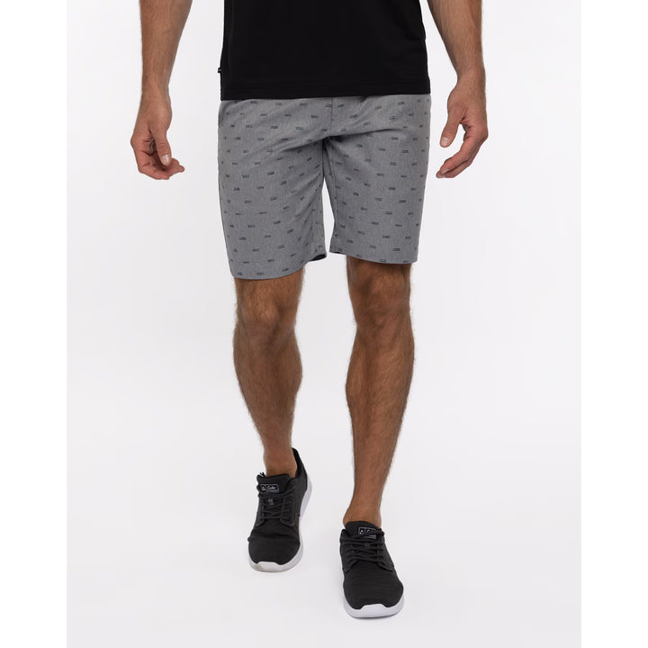 TRAVIS MATHEW MENS SOUTHERN BORDER SHORT - HEATHER QUIET SHADE