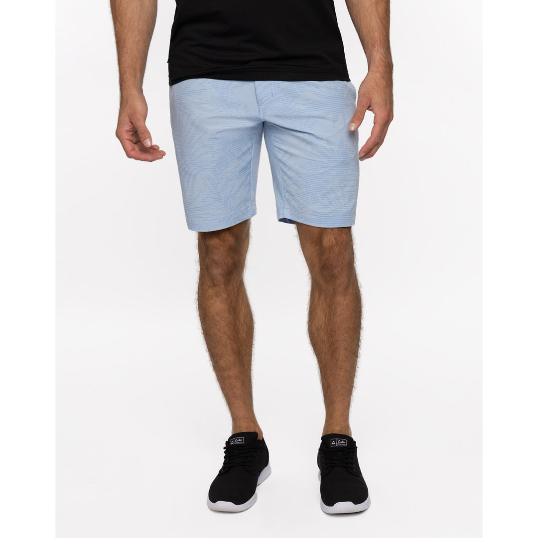 TRAVIS MATHEW MENS STREET ART SHORT - HEATHER BEL AIR BLUE