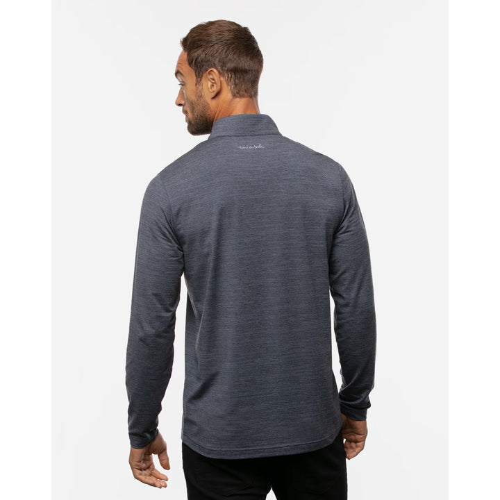 TRAVIS MATHEW MENS HAVASU 2.0 QUARTER ZIP PULLOVER - VINTAGE INDIGO/BLACK