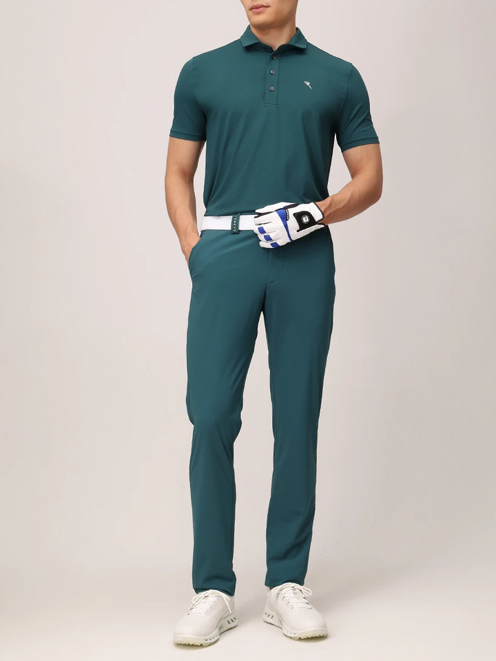 Chervò Men's SCOZZESE 4-Way Stretch Pant - DARK GREEN