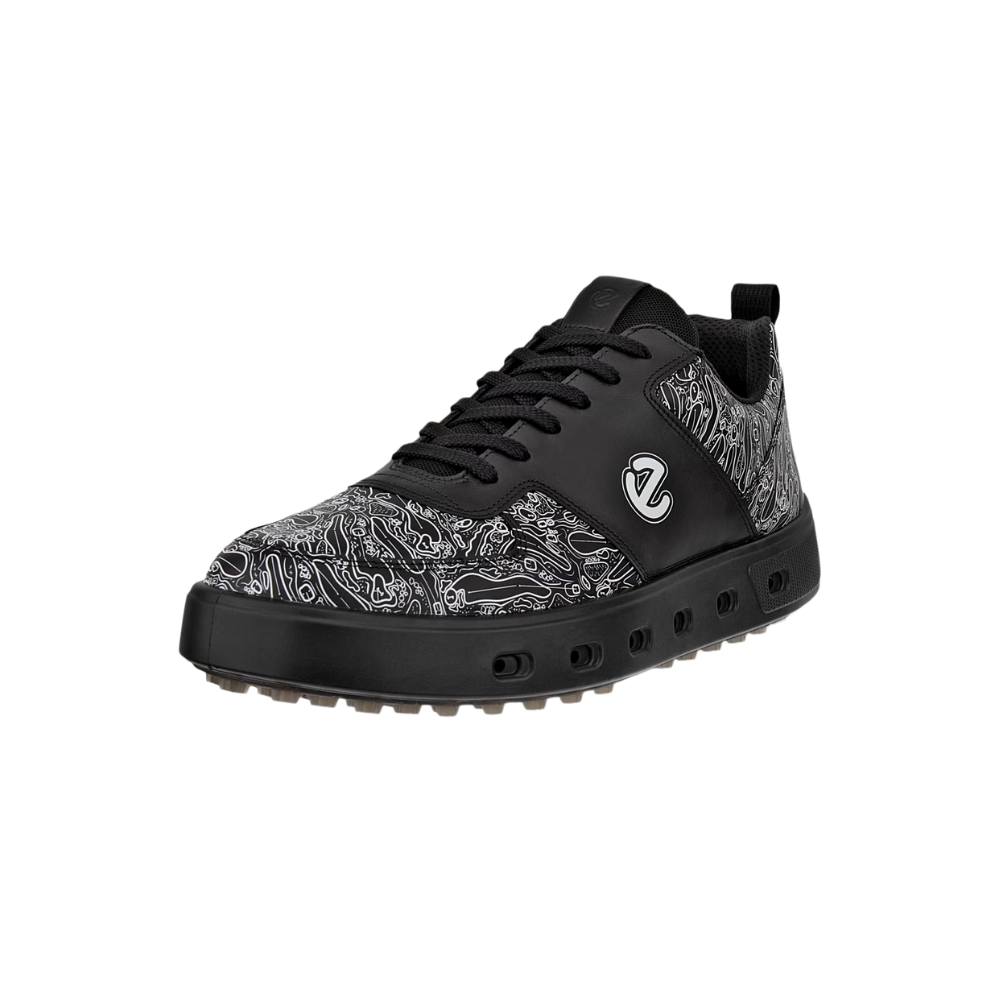 ECCO Men's Golf Street 720 Golf Shoe - BLACK