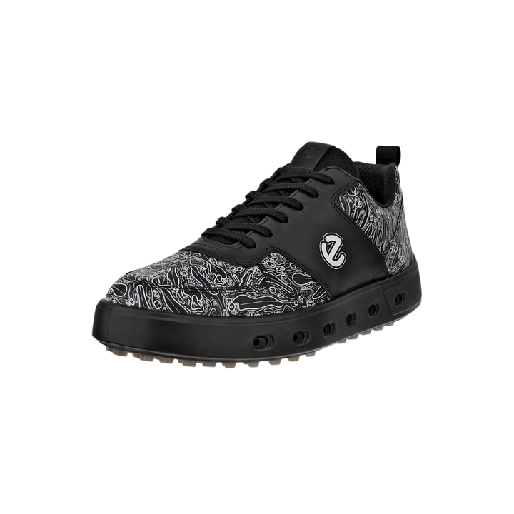 ECCO Men's Golf Street 720 Golf Shoe - BLACK