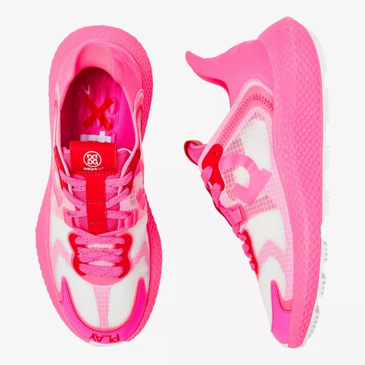 G/FORE WOMEN'S MG4X2 RIPSTOP HYBRID GOLF CROSS TRAINER - KNOCKOUT PINK