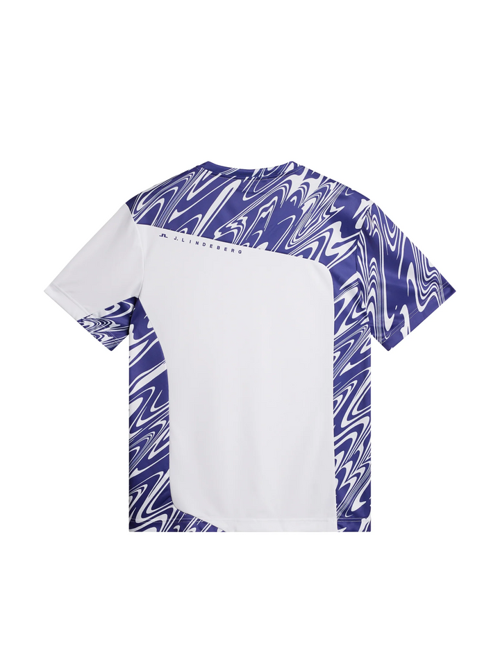 J.Lindeberg Mens Niccolo T-Shirt - LIQUIFY DEEP WISTERIA