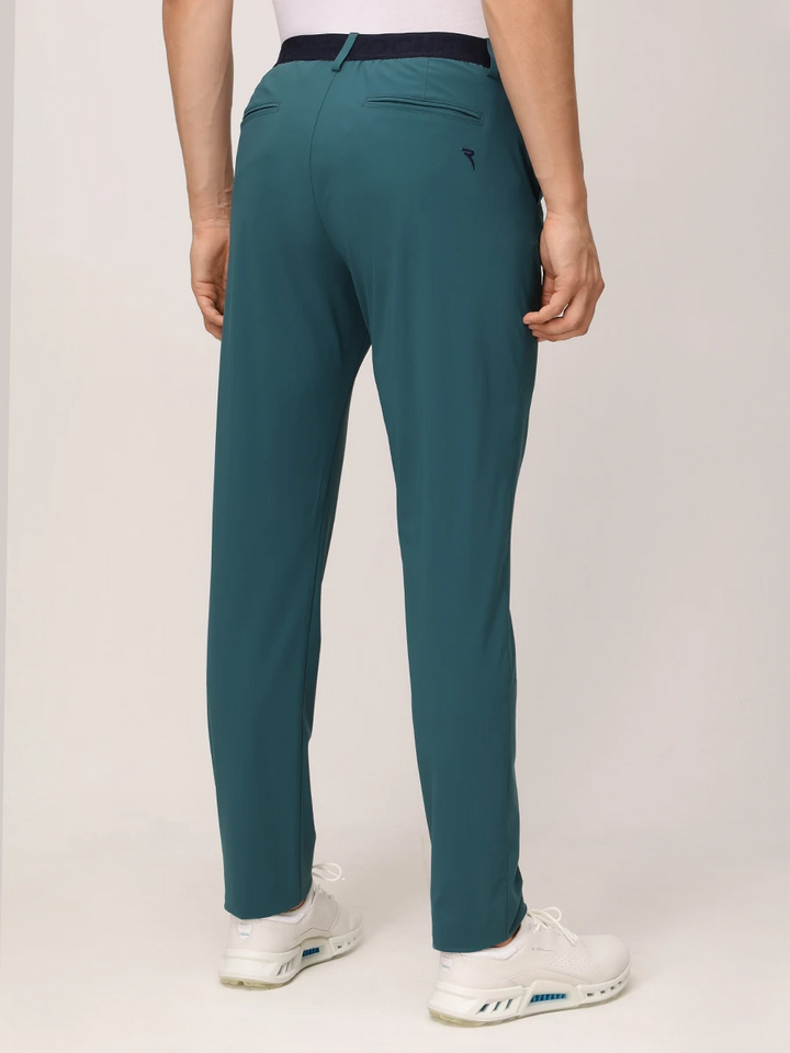 Chervò Men's SCOZZESE 4-Way Stretch Pant - DARK GREEN