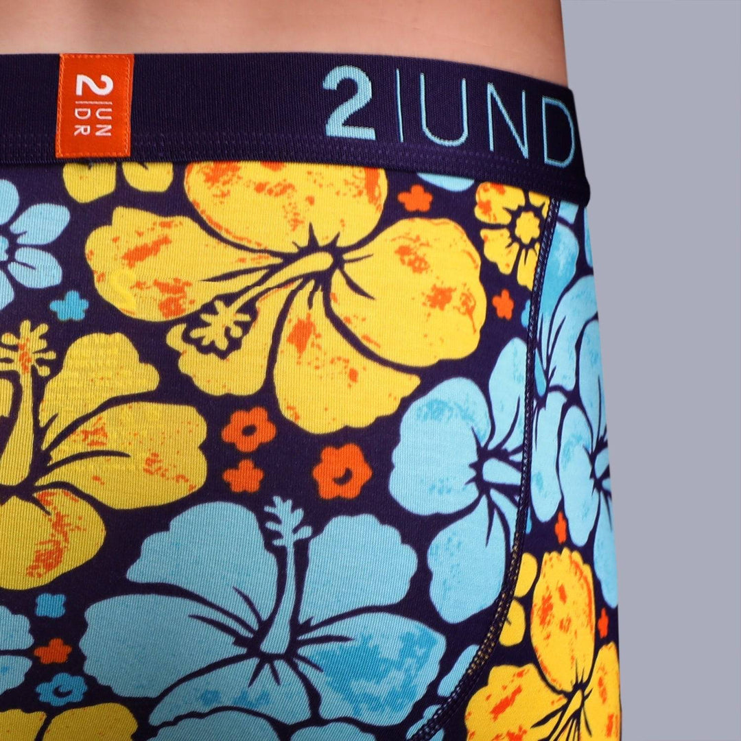 2UNDR Men's Swing Shift Boxer Brief - FLOWER POWER