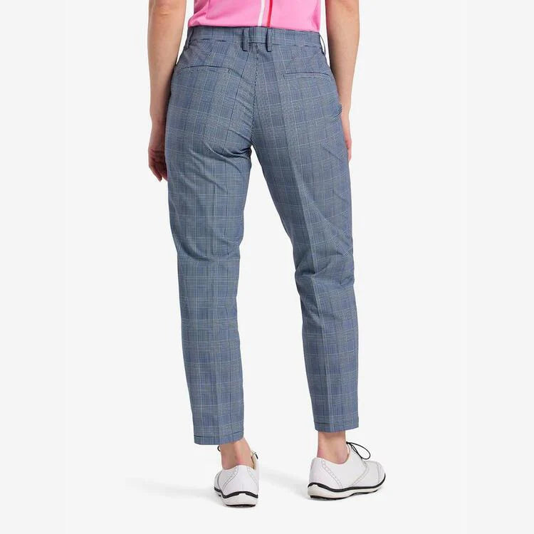 Cross Women's Lux Chino Pants - NAVY CHECK
