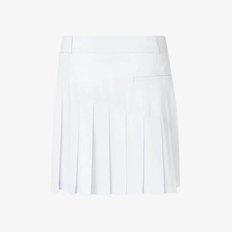 Cross Women's Solid Pleat Skort  - WHITE