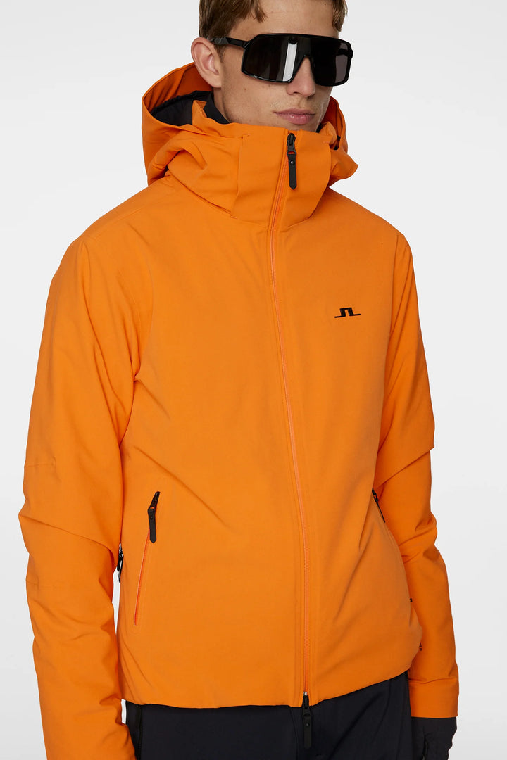J.Lindeberg Men's OMNIA Ski Jacket - Persimmon Orange