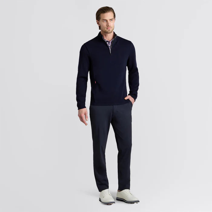 G/FORE MEN'S MERINO WOOL WINDBREAKER PULLOVER - TWILIGHT