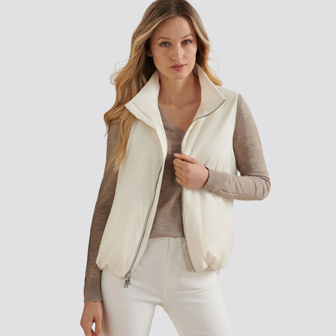 Peter Millar Women's Robinson Insulated Vest - IVORY