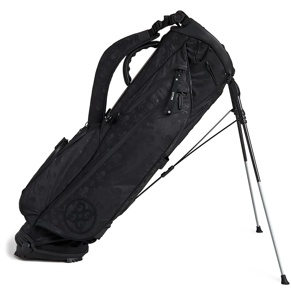 G/FORE PARACHUTE SKULL AND TEE CARRY STAND BAG - ONYX
