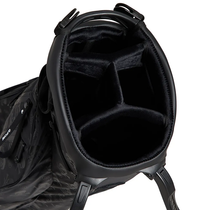 G/FORE PARACHUTE SKULL AND TEE CARRY STAND BAG - ONYX