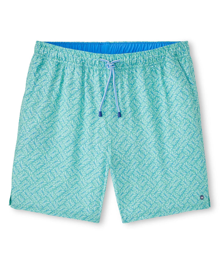 Peter Millar Men's Classic Fit Ivy Swim Trunk - Pear Tart