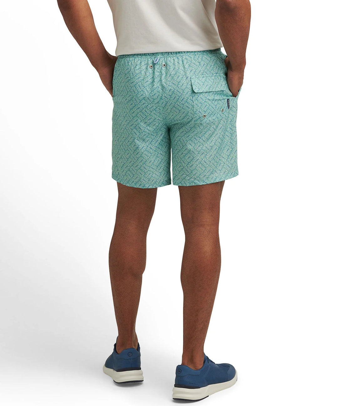 Peter Millar Men's Classic Fit Ivy Swim Trunk - Pear Tart