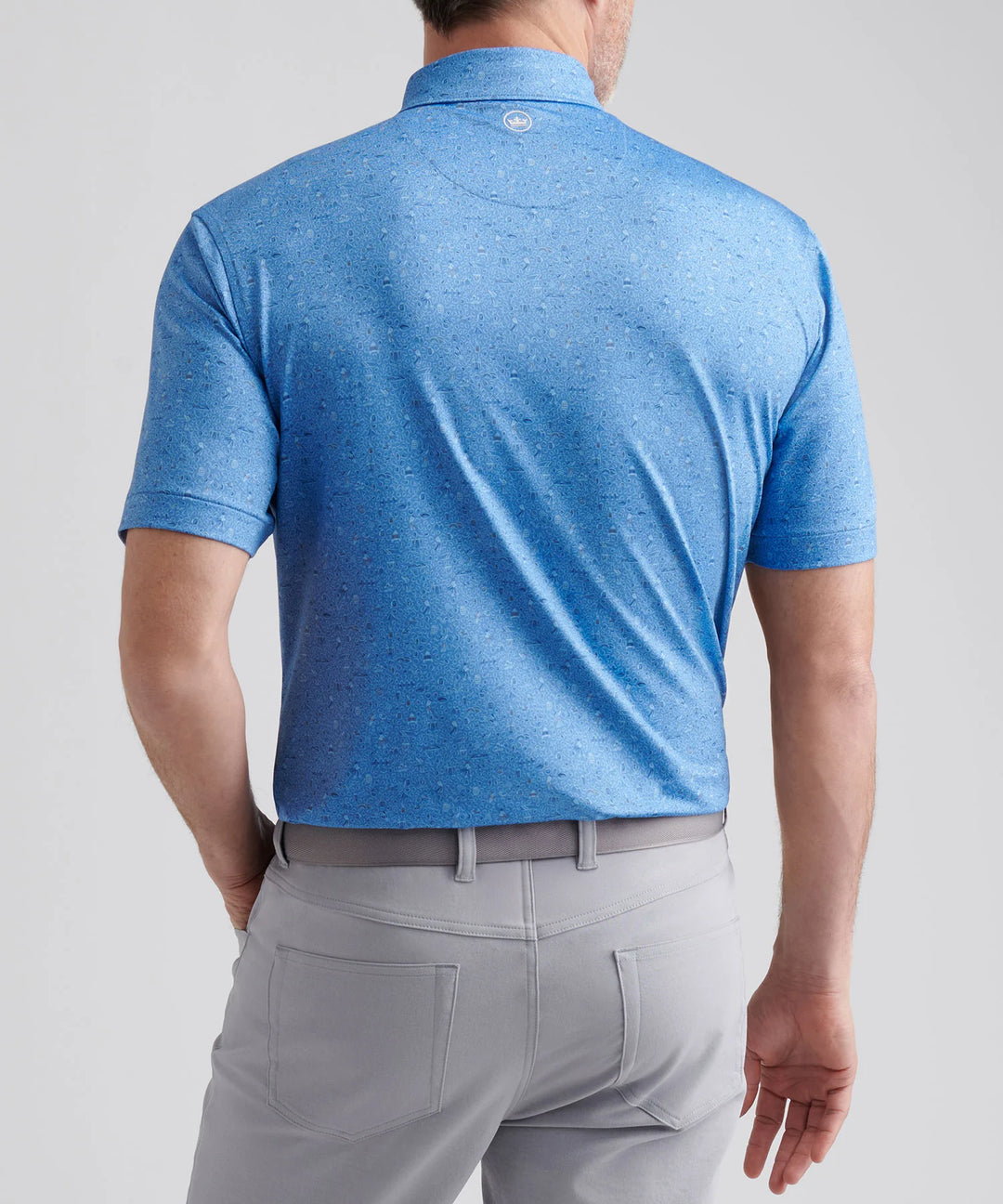 Peter Millar Men's Classic Fit Scotland Links Performance Jersey Polo - EVENING TIDE