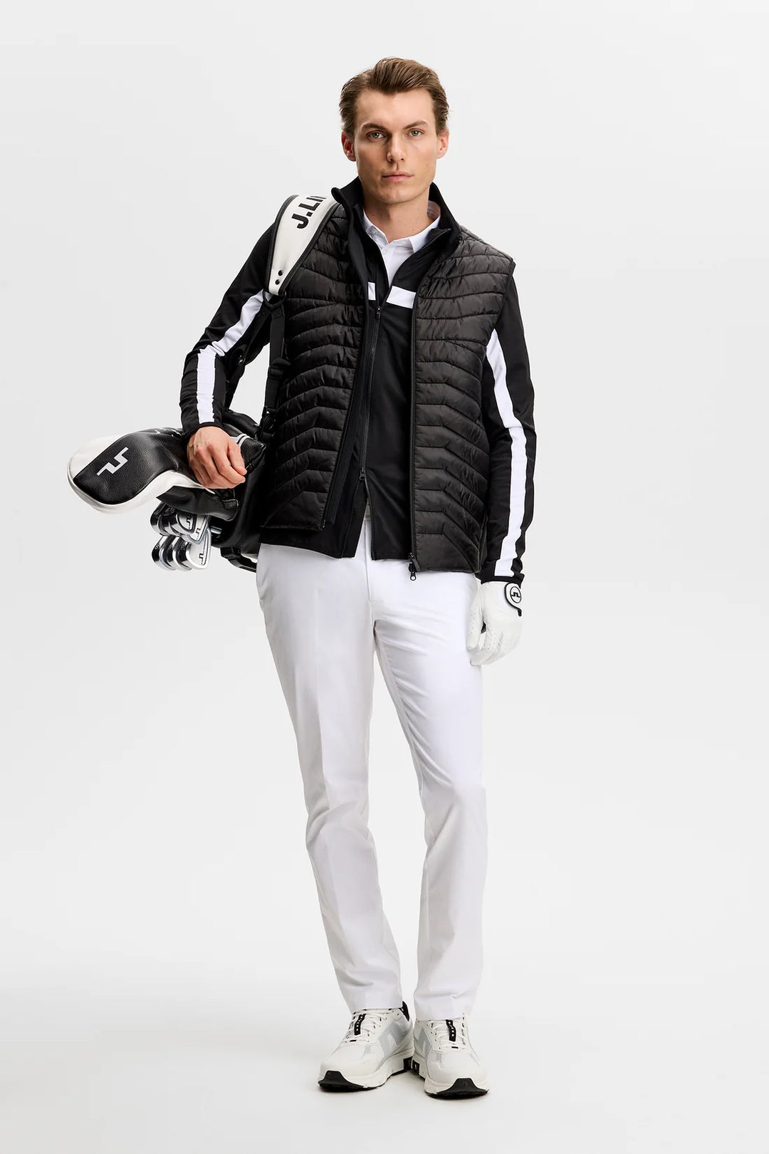 J.Lindeberg Men's Jarvis Mid Layer - BLACK