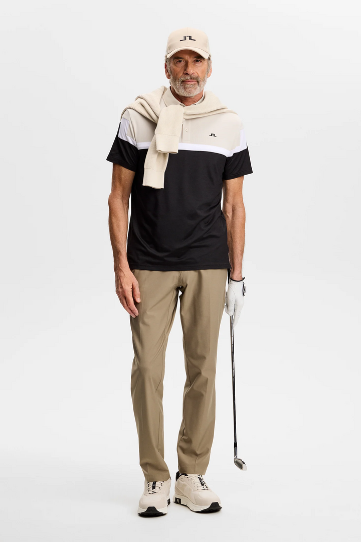 J.Lindeberg Men's Emil Polo - BLACK