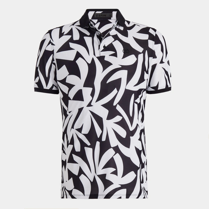 G/FORE MEN'S CONTRAST PALM TECH POLO - ONYX