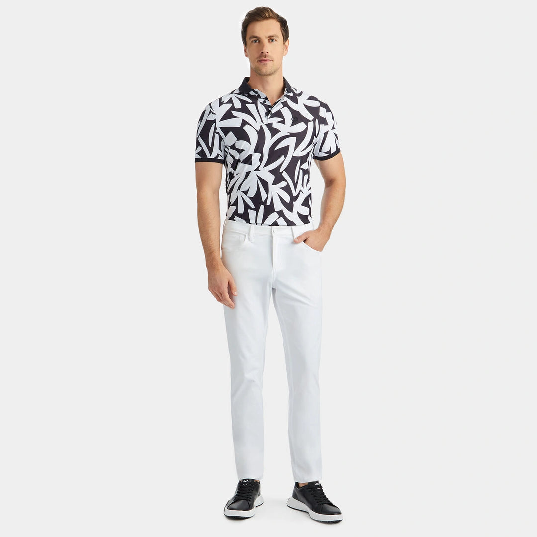 G/FORE MEN'S CONTRAST PALM TECH POLO - ONYX
