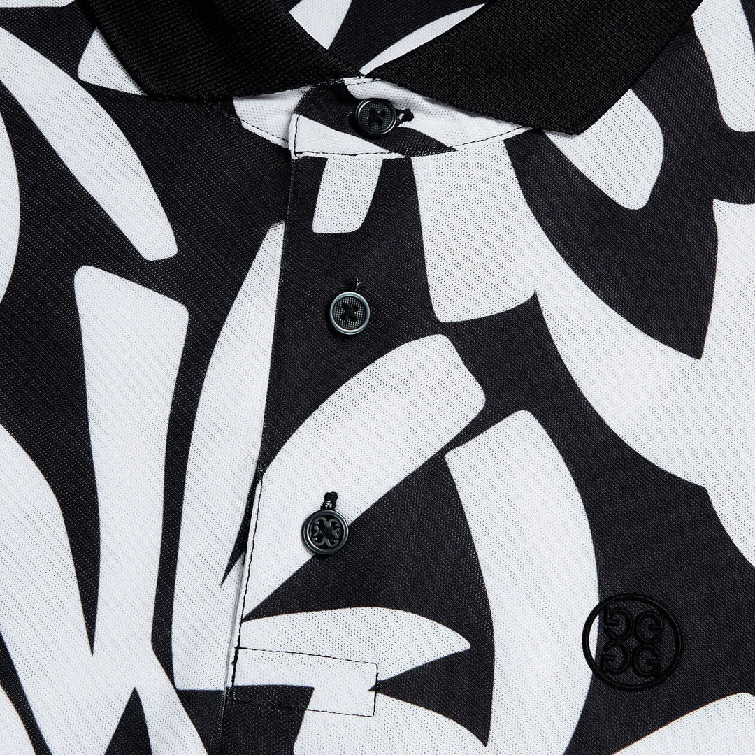 G/FORE MEN'S CONTRAST PALM TECH POLO - ONYX