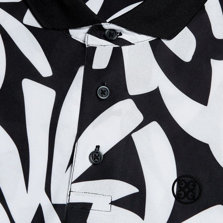 G/FORE MEN'S CONTRAST PALM TECH POLO - ONYX