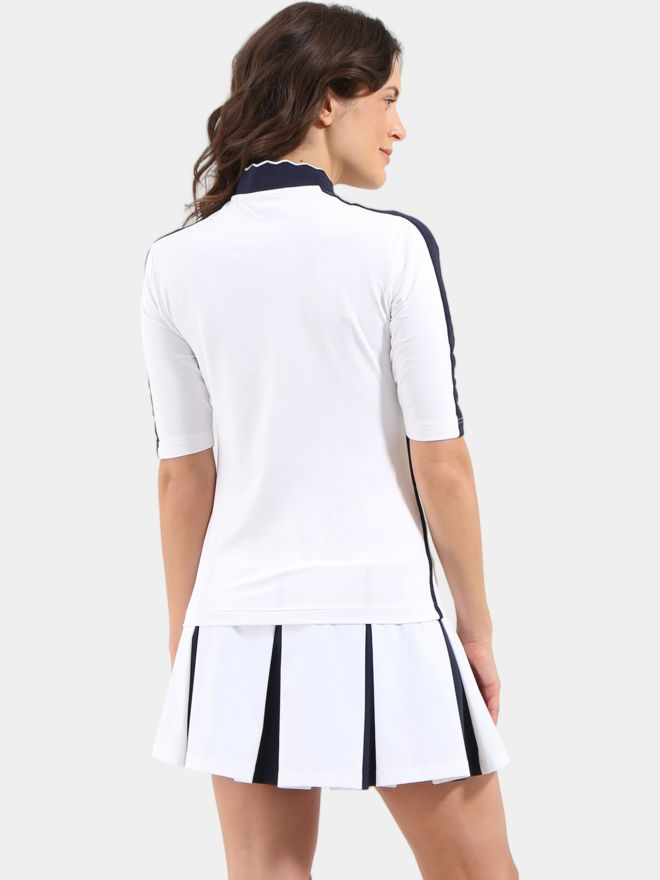 Chervo Women's ATOLLI 3/4 Sleeve Polo - WHITE
