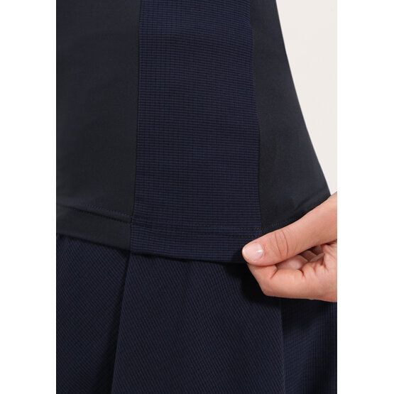 Chervo Women's ASTEROIDE Quarter Zip Sleeveless Polo - NAVY