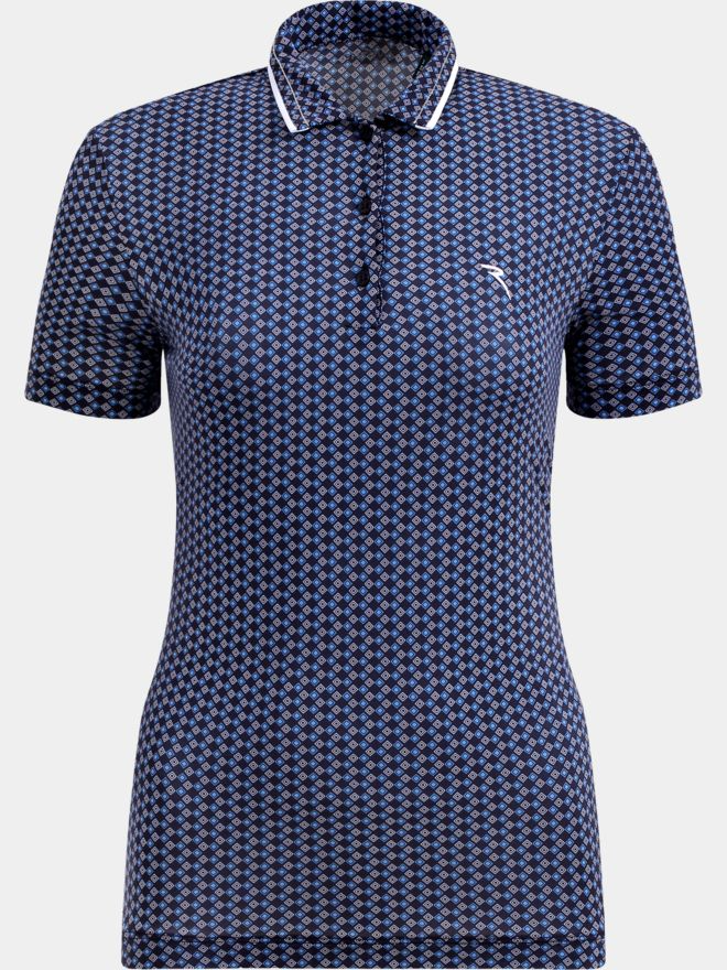 Chervo Women's ADDISABEBA Print Polo - NAVY DIAMOND