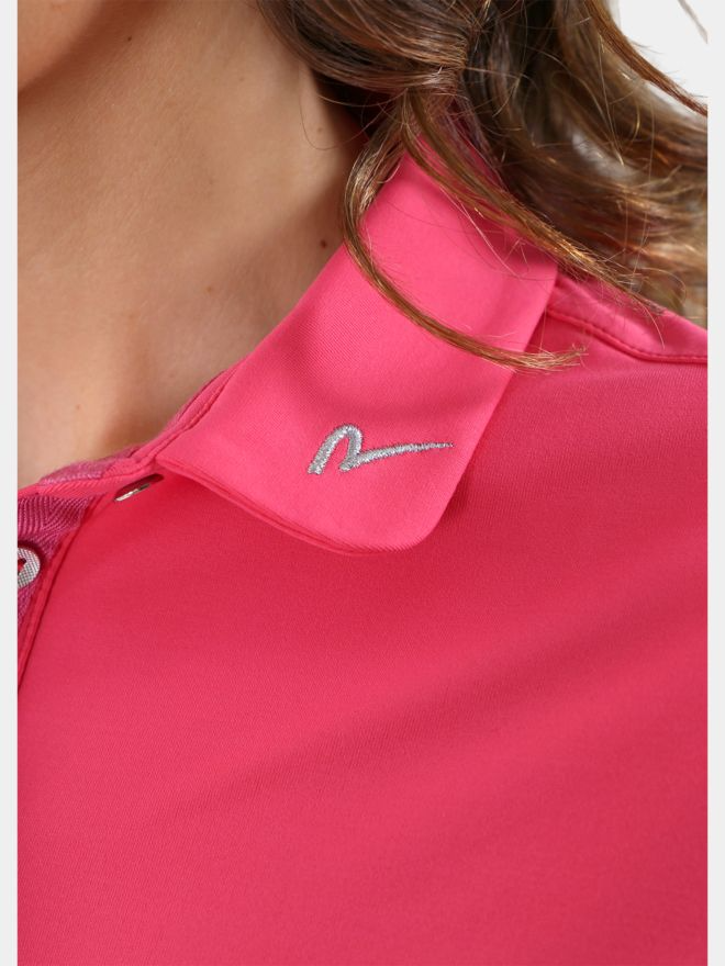 Chervo Women's ASHER Short Sleeve Lightweight Polo - PINK