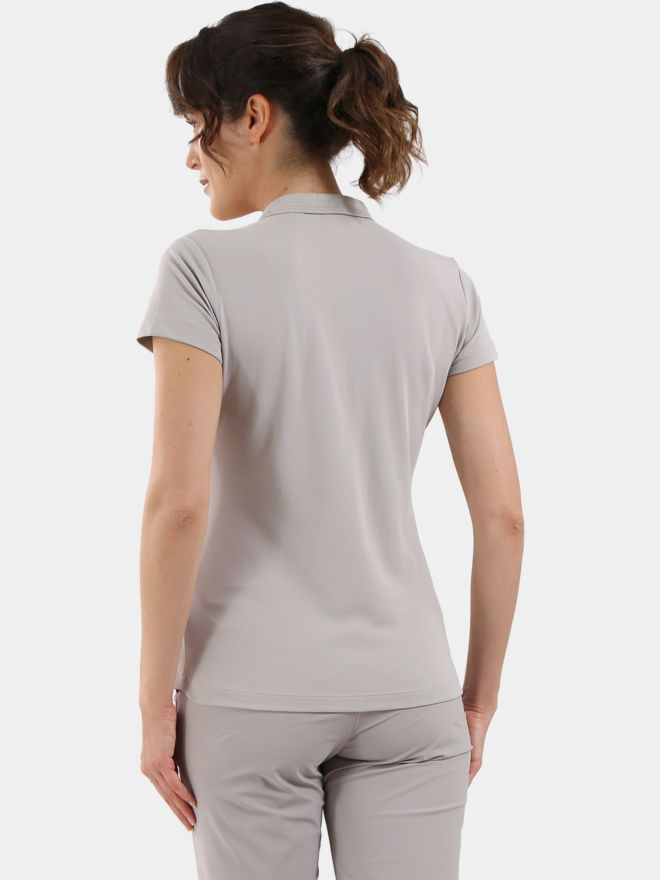 Chervo Women's ASTRID 3/4 Sleeve Pique Polo - BEIGE