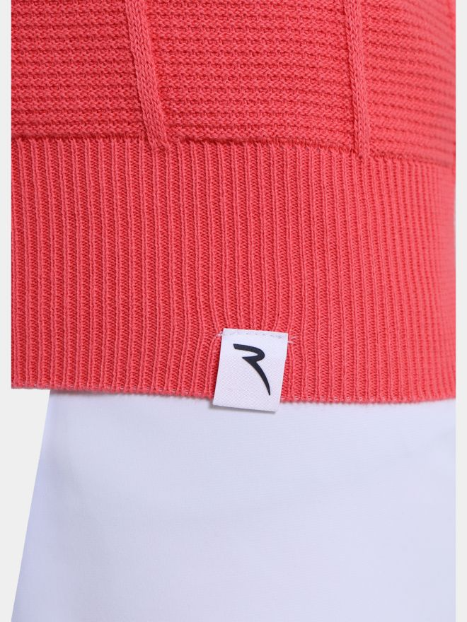 Chervo Women's NASSA 3/4 Sleeve Knitted Cotton Polo - ROSE