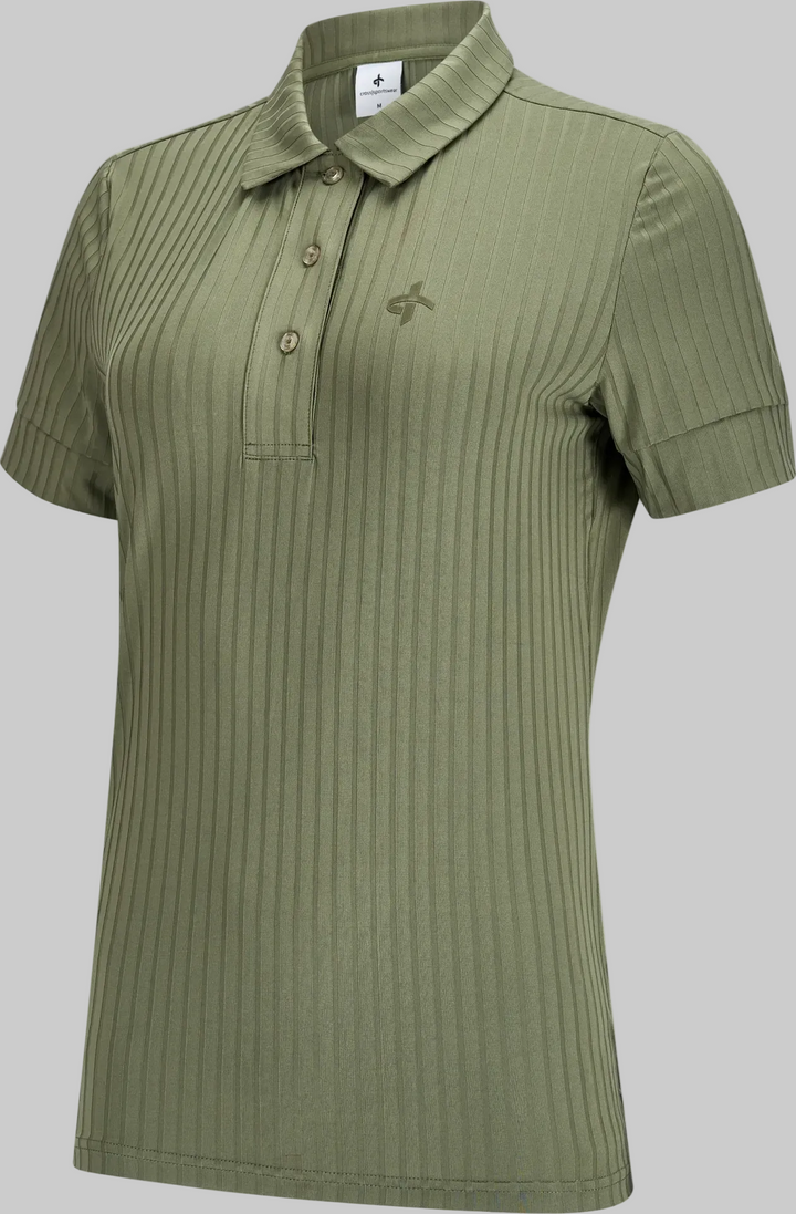 Cross Sportswear Womens ALEXA RIB Polo - GREEN