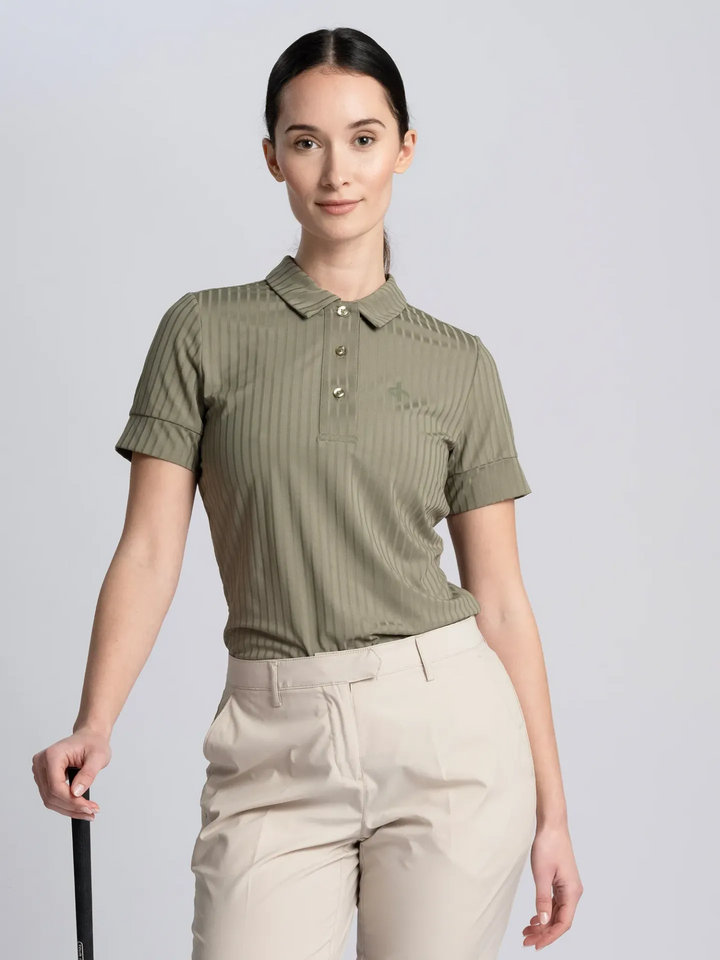 Cross Sportswear Womens ALEXA RIB Polo - GREEN