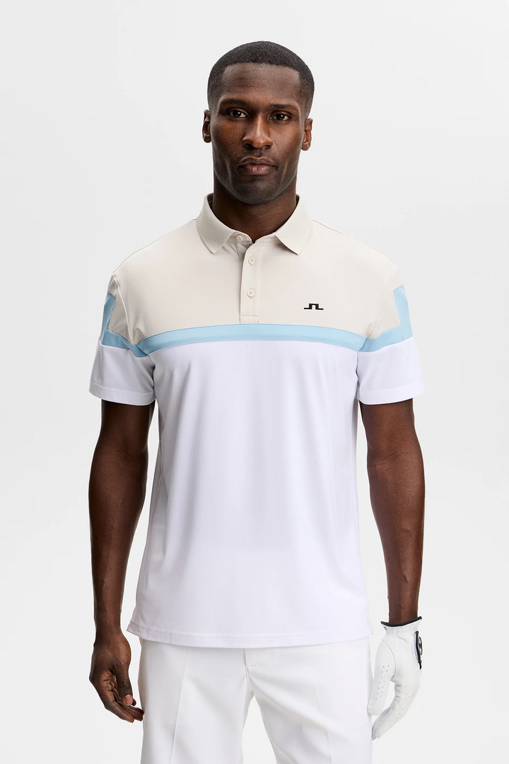 J.Lindeberg Men's Emil Polo - WHITE