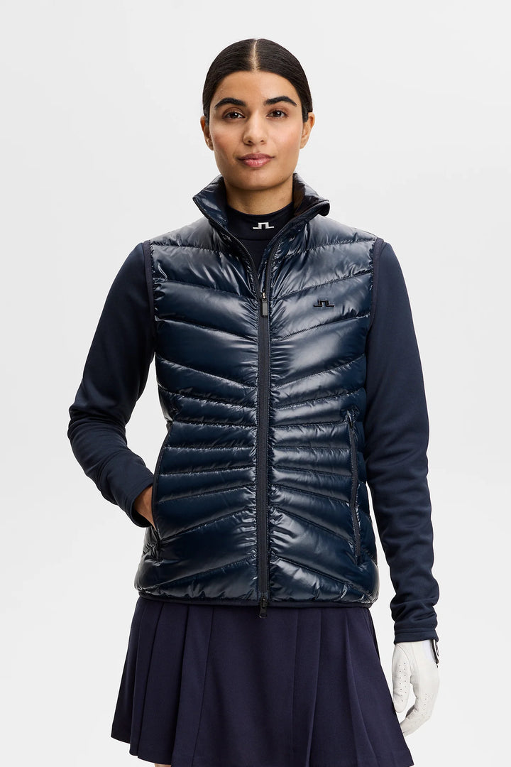 J.Lindeberg Women's Lara Light Down Vest - JL NAVY