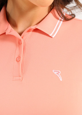 Chervo Women's ALTALENA Short Sleeve Pique Polo - CORAL