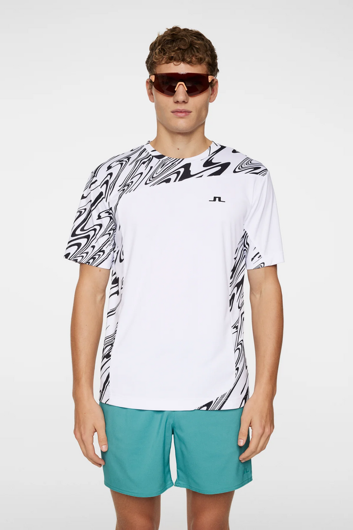 J.Lindeberg Mens Niccolo T-Shirt - LIQUIFY WHITE
