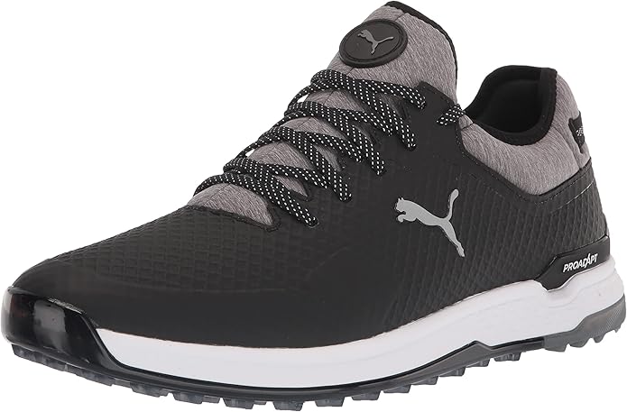 Puma Men's TOUR - PROADAPT ALPHACAT Golf Shoes - PUMA BLACK / PUMA SILVER / QUIET SHADE