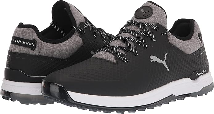 Puma Men's TOUR - PROADAPT ALPHACAT Golf Shoes - PUMA BLACK / PUMA SILVER / QUIET SHADE