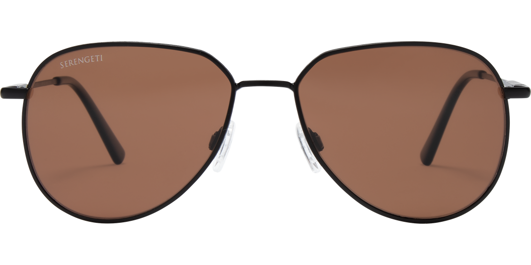 Serengeti HAYWOOD Aviator Polarized Sunglasses - Matte Black