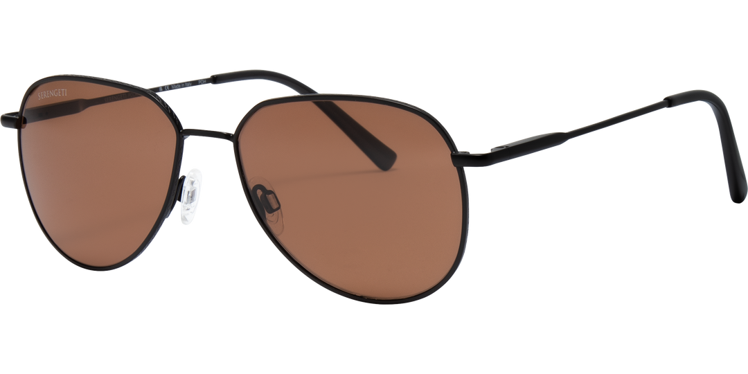 Serengeti HAYWOOD Aviator Polarized Sunglasses - Matte Black