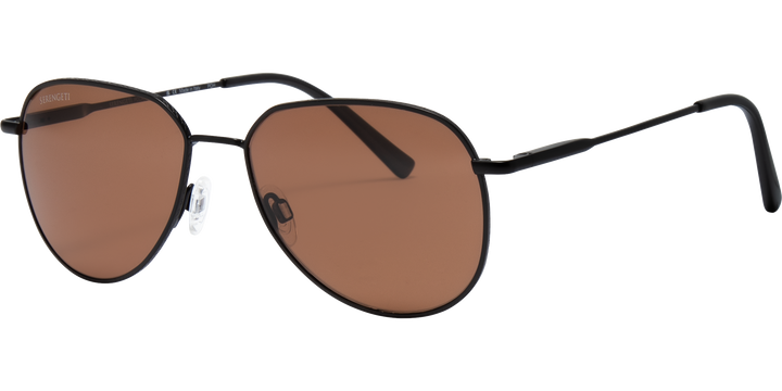 Serengeti HAYWOOD Aviator Polarized Sunglasses - Matte Black