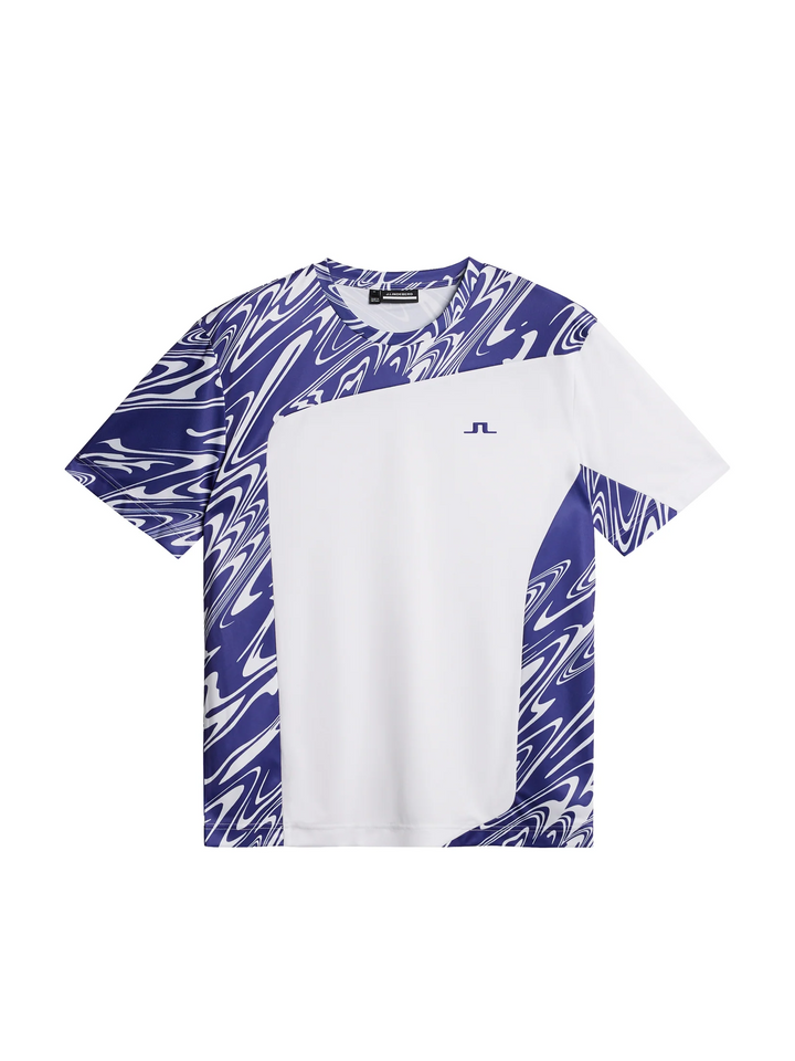 J.Lindeberg Mens Niccolo T-Shirt - LIQUIFY DEEP WISTERIA