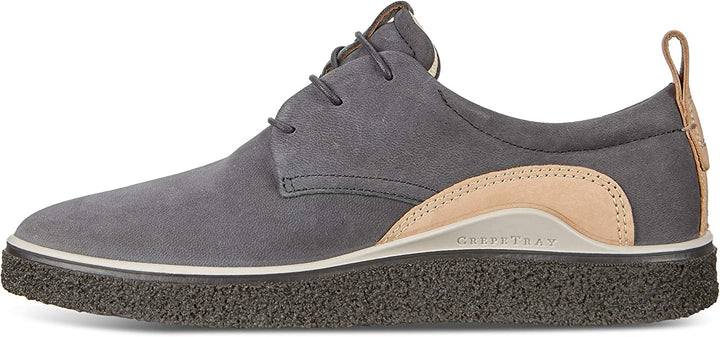 Ecco Mens Crepetray Nubuck Leather Shoe - MAGNET - Golf Anything Canada